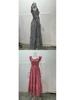 European American Women's Retro Plaid Sleeveless Maxi Dress with Thin Straps & Ruffles