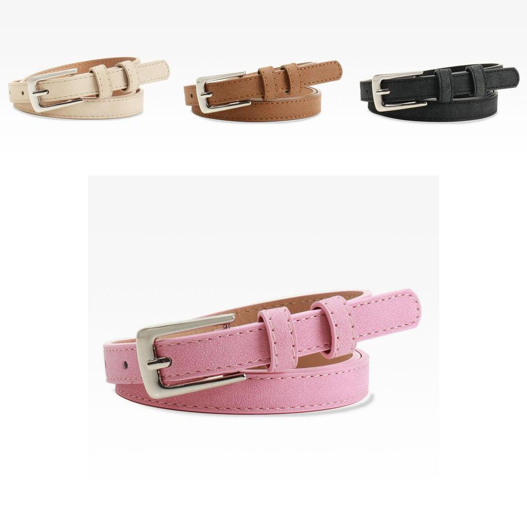 Lightweight Womens Slim Faux Leather Belt For Dresses And Jeans With Classic Pin Buckle For Daily Use