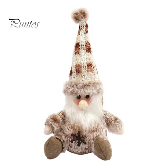 

Рождественская кукла, плюшевая вязаная игрушка снеговик, лось, Санта, мягкая сидящая рождественская фигурка, настольный декор, мягкая праздничная подушка для книжной полки на окно Elk