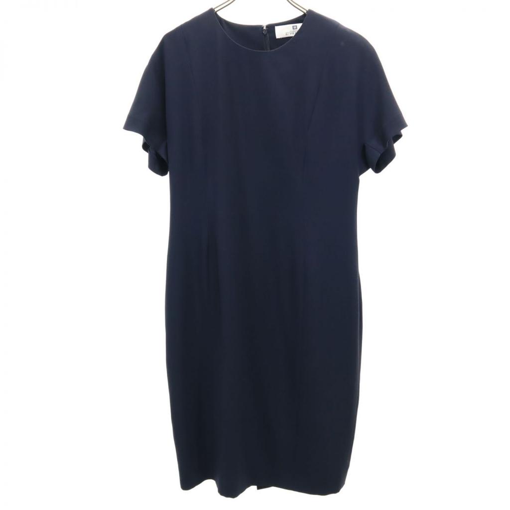 GIVENCHY made in Japan Short sleeve Knee-length dress 13 Navy Women Used