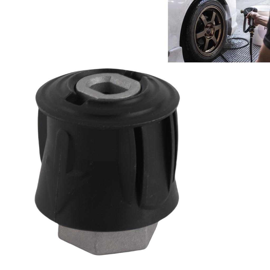 M22 14mm Adapter for Pressure Washer, Quick Connector, Aluminum, 4000 Psi, Efficient Cleaning for Pressure Washer