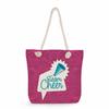 Gymnastics print thick rope single-shoulder beach bag 7245 CLE