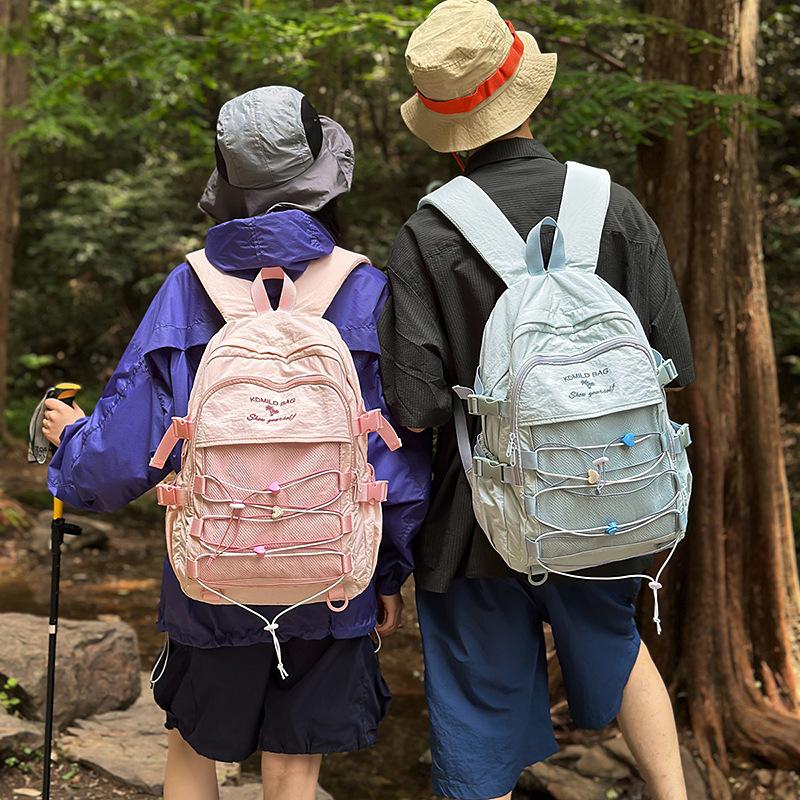 Schoolbag Japanese ins niche schoolbag male college student hiking backpack lightweight female junior high school student travel backpack