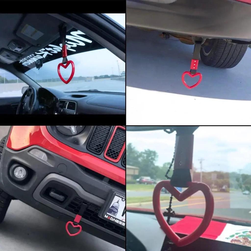 1PC JDM Train Bus Handle Hand Strap 1pcs Tsurikawa Ring Heart Styling Drift Charm Strap Drift Auto Accessories Car Strap
