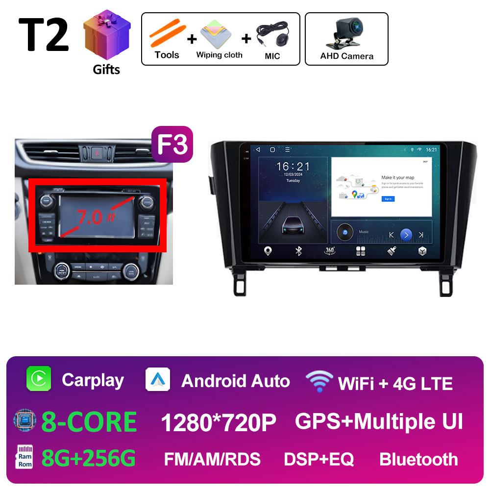 10.1 Inch Android 14 Car Video For Nissan Qashqai J11 X-Trail 3 T32 2013 2014 2015 2016 2017 Radio Player DSP Stereo Auto Tools