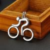 Metal Sporty Man Road Bicycle Figure Keychain Keyring Trinket Souvenirs Creative for Bike Cycling Biker Chain Hanging Accessorie