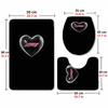 Formula 1 (19) Flannel Toilet 3 Piece Set Soft Bathroom Toilet Seat Cover Non-Slip Bath Rug Home Bathroom Decor