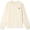 Levis American Crew Neck Logo Print Loose Comfortable Cotton Long Sleeve Sweatshirt Men Sweatshirt Off-White 002HJ-0000
