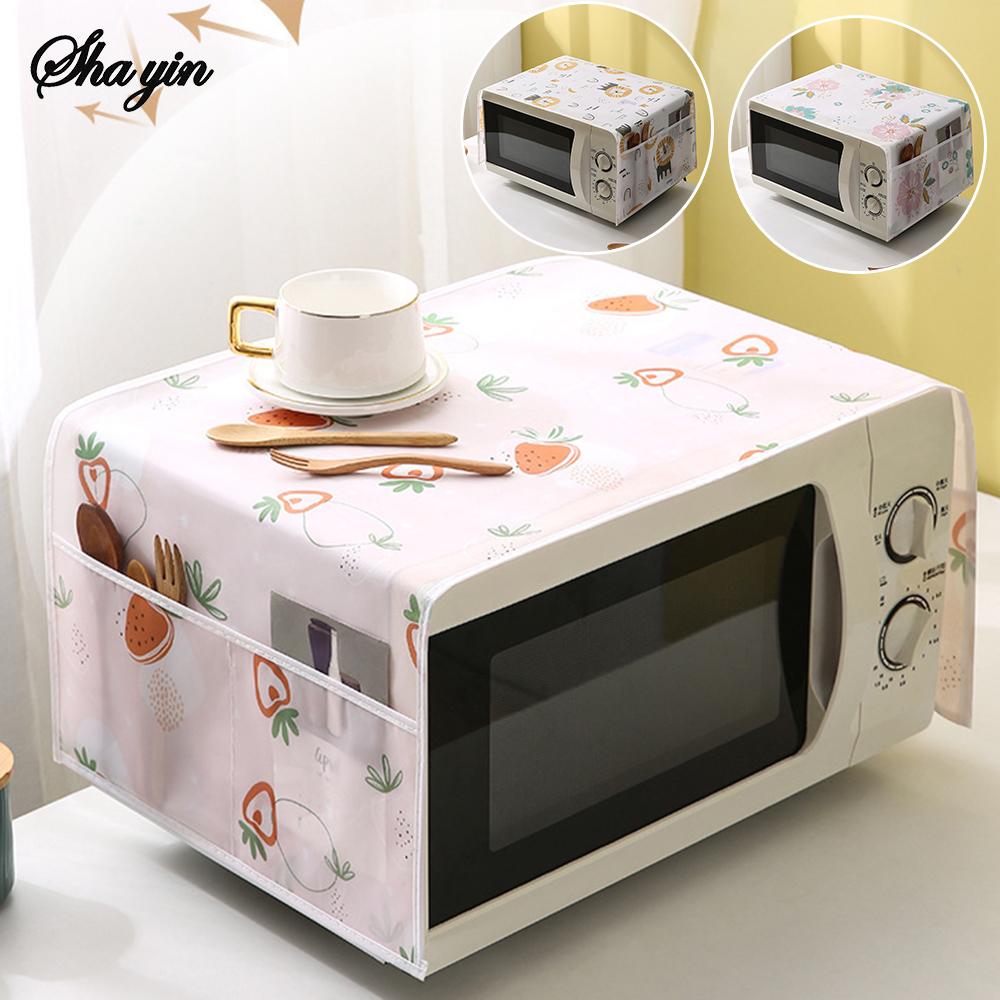 1PC Microwave Oven Dust Cover, Waterproof, Oil-Proof, For Household Use, Oven Cover