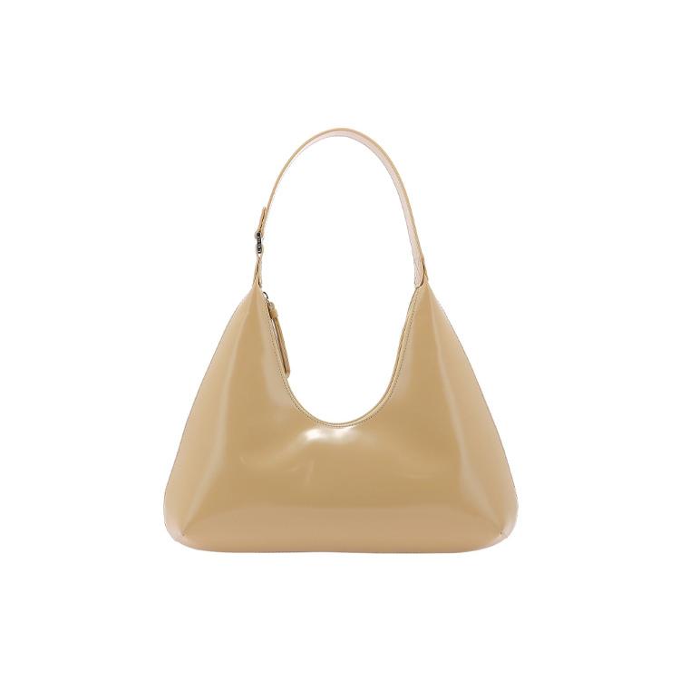 New By Far Cow Leather Handbag, Shoulder Bag Women's Beige 20PFAMRSCEWLARCREAM