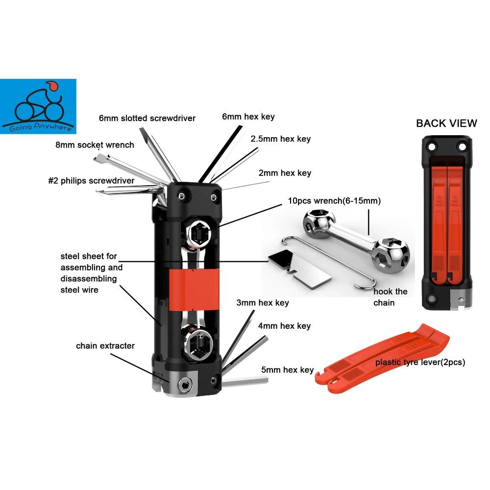 Versatile Multi-Purpose Repair Tool for Common Household and Bicycle Repairs