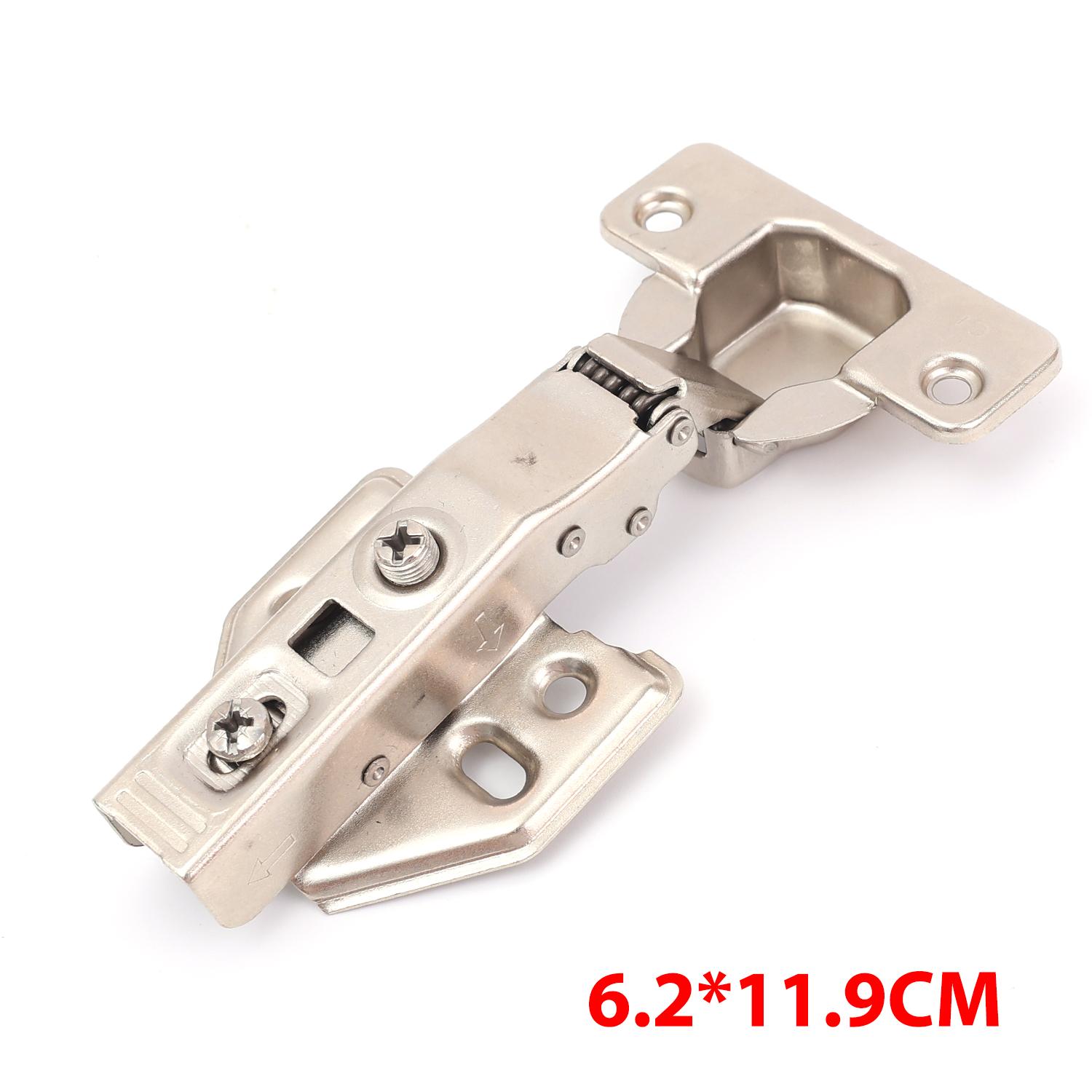

1/8pcs Stainless Steel Cabinet Door Hinges with Screws Home Kitchen Furniture Soft Closing Hydraulic Door Hinge Hardware Fitting 1pc