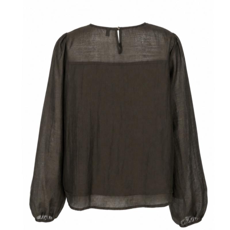 Shop   Women S Korean Made Layered blouSe Purple Gray Rei Wbl260101 PurpleGray