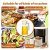 2 In 1 Glass Spray Oil Sprayer Bottle 470ml Spray Oil Dispenser Bottole Cruet BBQ Kitchen Baking Roasting Picnic Kitchen Tool