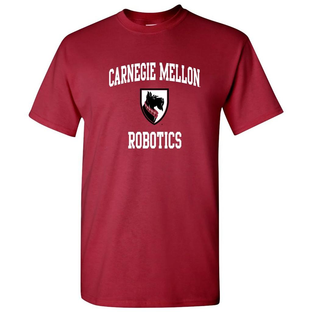 Carnegie Mellon University Tartans Arch Logo Robotics T Shirt - Cardinal