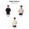 MEDE Men's Japanese Retro Loose Fit Short Sleeve Polo Shirt