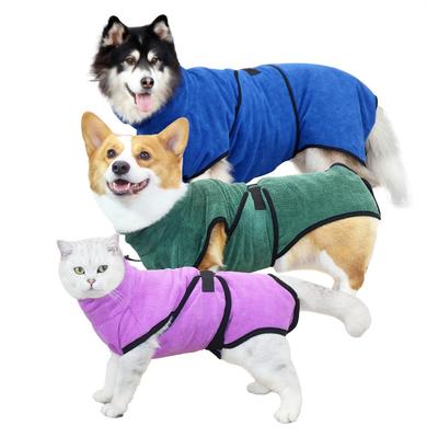 Pet Bathrobe Bathrobe Absorbent Dog Clothes Microfiber Pet Clothes