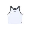 MLB College Style New York Yankees SS25 Casual Solid Color Small Logo Round Neck Slim Fit Straight Cut Sleeveless Vest Women Tops 3FTOV0153-50WHS