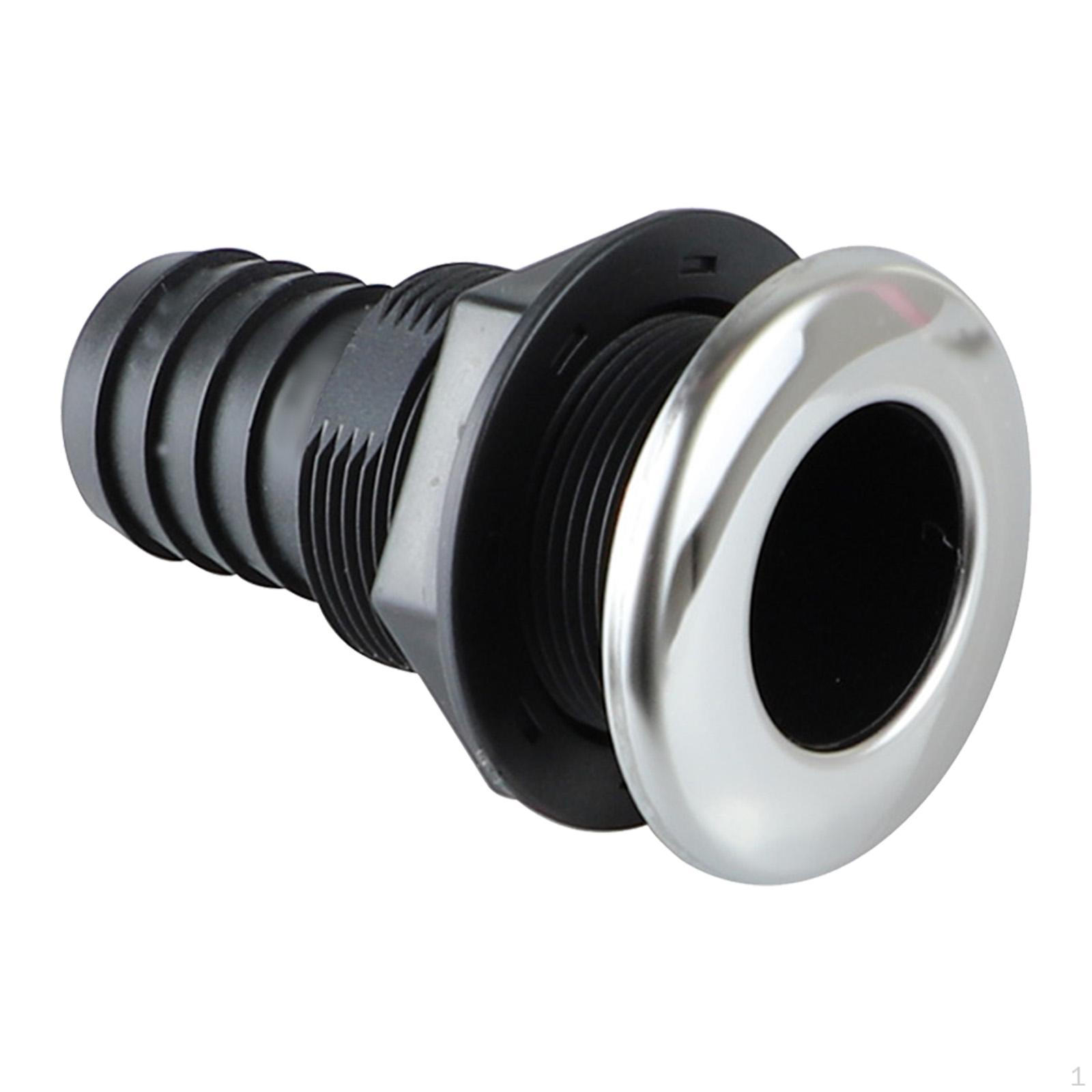 

Through-hull Fitting, Deck Drain, Overflow Connection, Suitable for Bilge Black 6.5x3.3x3.3cm