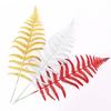 Vibrant Gold Silver Glitter Hollow Flower Leaf Ornament for Christmas Trees