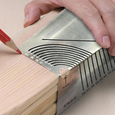1/2Pcs Angle Arc Marking Tool Heavy Duty Metal Adjustable Multi-function Linear Arc Scriber Parallel Line Drawing Tool DIY Metalworking Tools