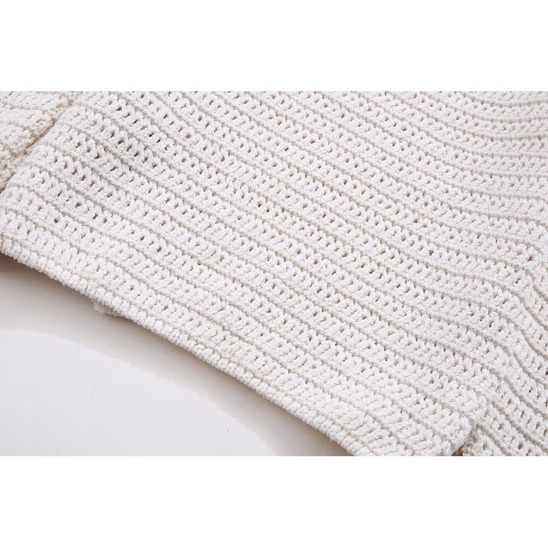 Kaslead New Arrival Women's Clothing Fashion Style Fashion Vacation Style Lapel Long Sleeves Knitting Tops 3991108