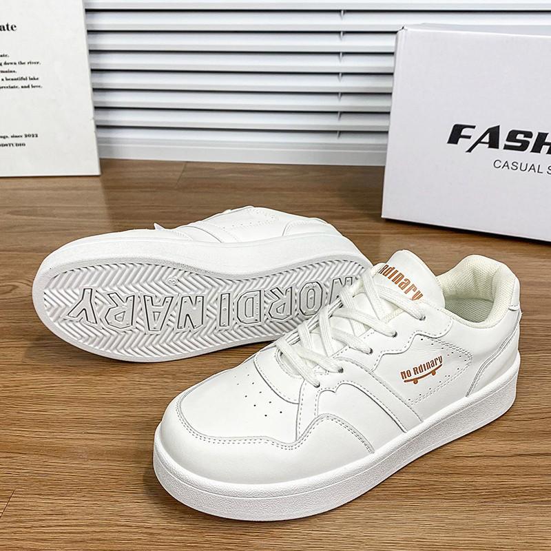 

Low-top little white shoes versatile 2025 spring and autumn new women s shoes soft sole student campus fashion casual leather board shoes 35 белый