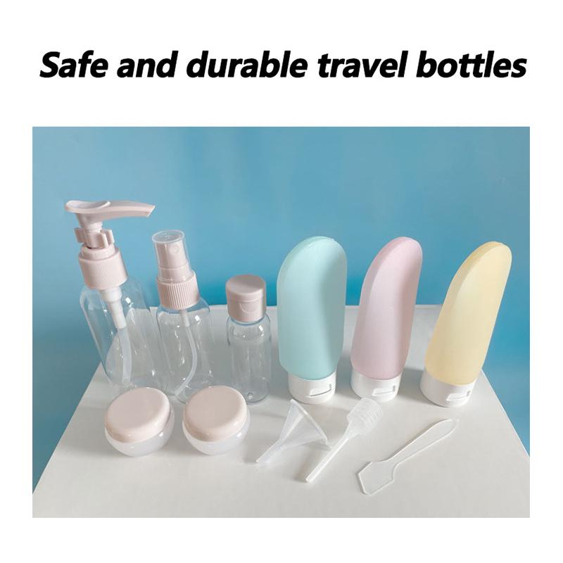 Perfume Bottle Set Refillable Spray Lotion Shampoo Shower Tube Bottling Refill Cosmetic Travel Liquid Container Portable Tool