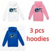 Frühlings-Herbst-Hoodies für Jungen Mädchen Lässiges Sweatshirt Kinderkleidung Oberteile Langarm-Hoodie Street Cartoon Anime Aufdruck Kapuzenpullover