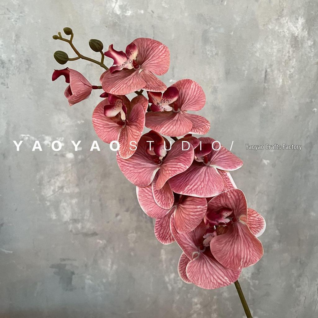 3D Printed Phalaenopsis Orchid, 9-Head Nordic Wedding & Dining Decoration, Floral Art Film Prop