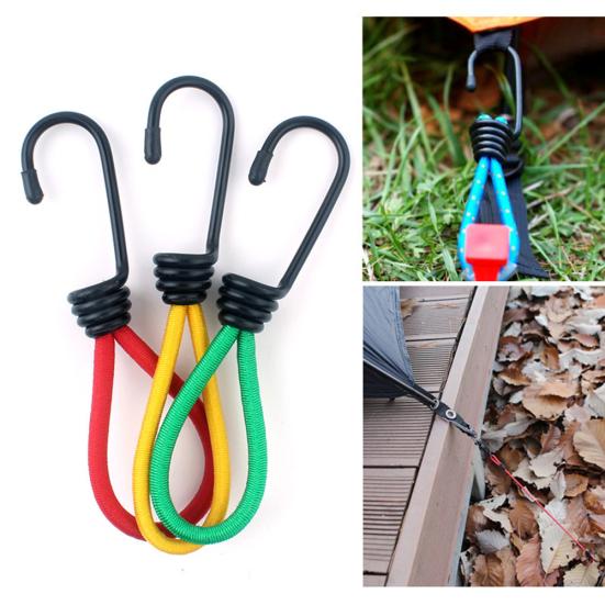Outdoor Camp Pevné viazanie Elastické lano Hák Držiak stanu Tihgt spona Príslušenstvo