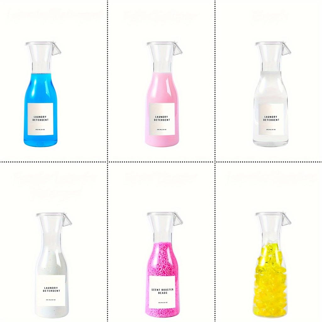 2pcs 20OZ Laundry Detergent Dispenser Liquid Laundry Detergent Holder Container Organizer, Laundry Soap Dispenser Storage Box