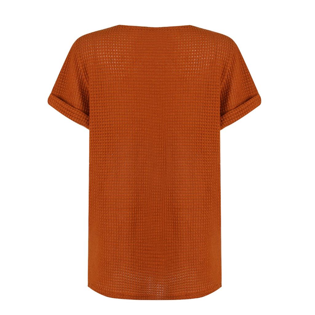 Women's Spring And Summer Lace Spliced Short Sleeve T-Shirt Tops