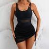 Tummy Control Cutout High Waisted Bathing Suit Women 1 Piece Swim Dress Waist Shaping Swimsuits Slimming BiquíNi Feminino 2025
