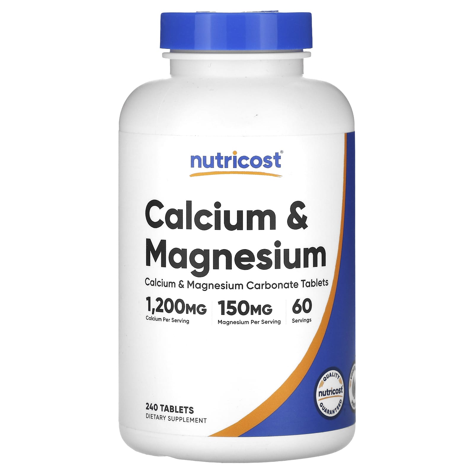 

Nutricost, Calcium & Magnesium, 240 Tablets