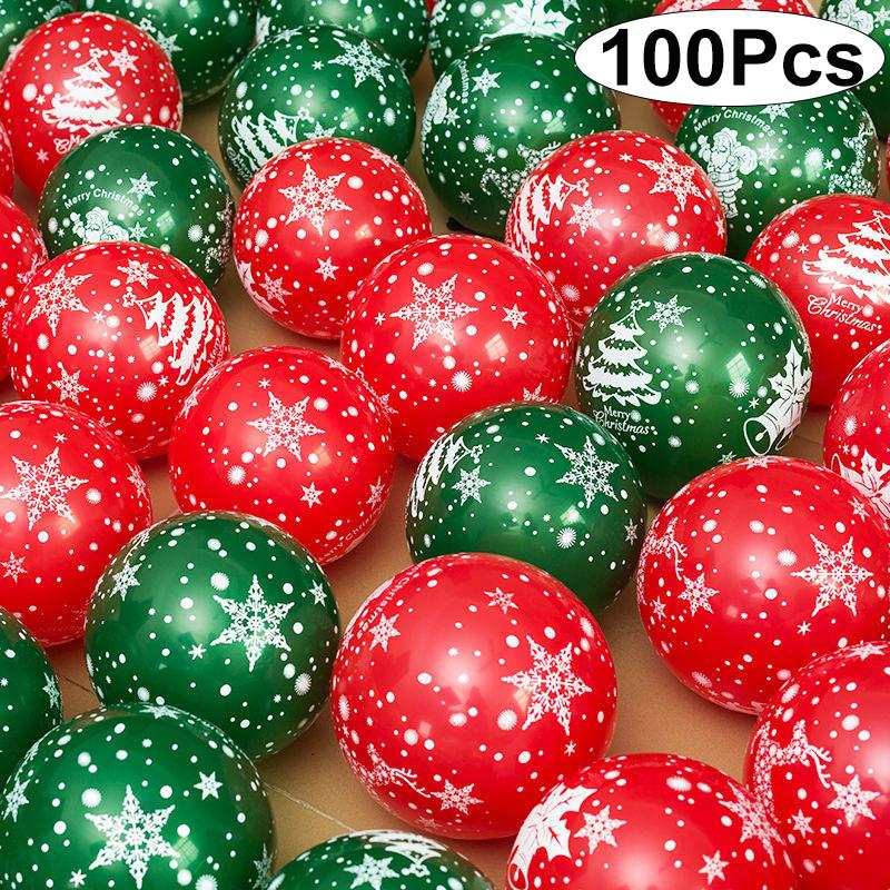 

100 шт./Набор Украшения для вечеринки Реквизит для создания сцены Рождественские шары Украшение магазина Праздничные украшения Милое Рождество