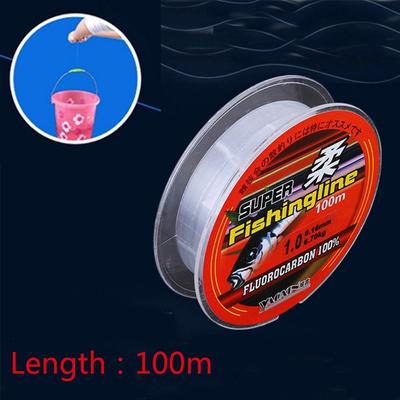 100M Süper Güçlü %100 Florokarbon Monofilament Naylon PA Olta 0.8-6LB