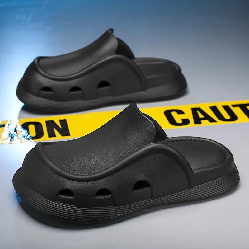 House Shoes Living Room Slippers Walk Around Home Brand Slippers Luxury Men's Summer Sandals Men's Slide Slipper Man Luxury 2024