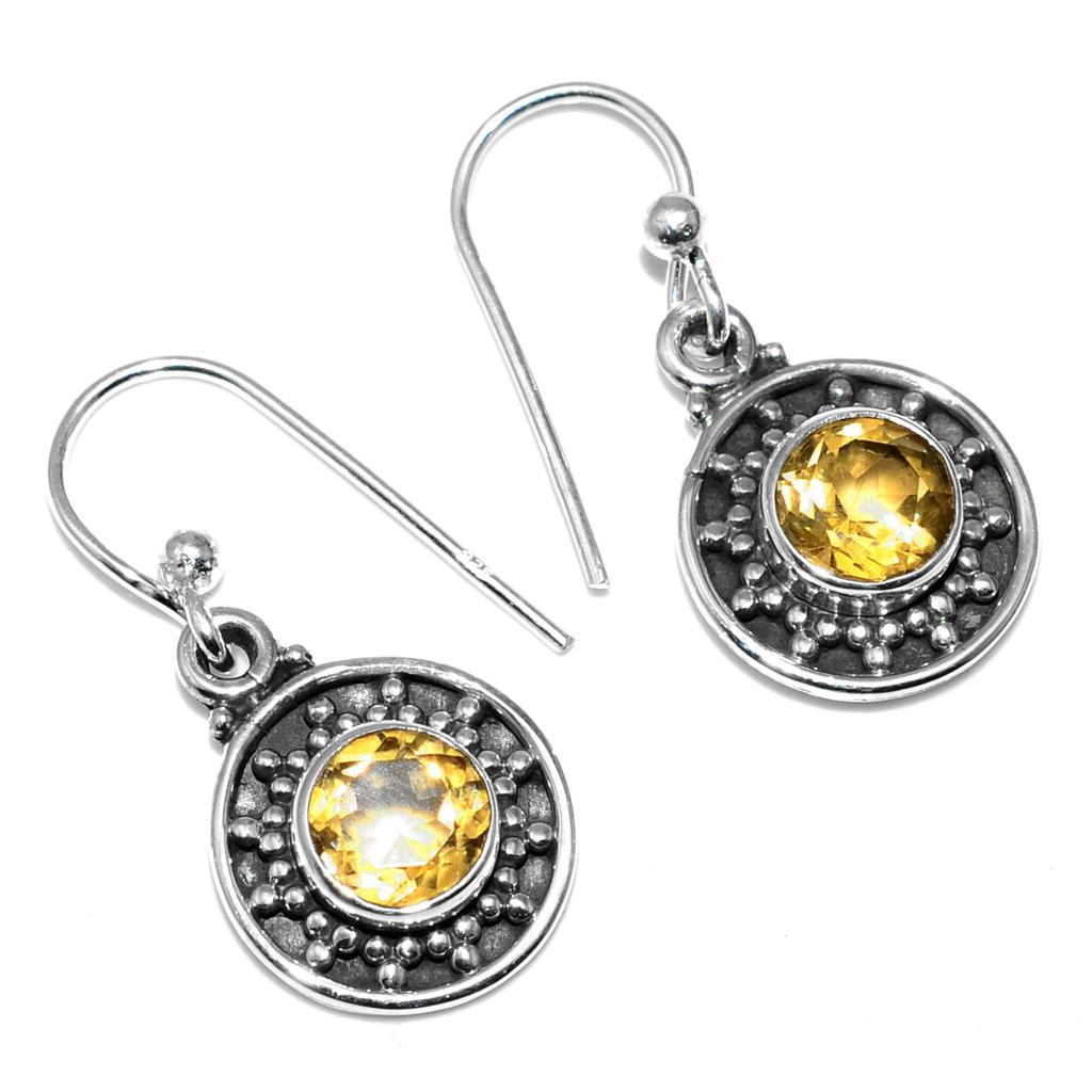 Náušnice z přírodního tyrkysu, masivní stříbro ryzosti 925, ručně vyráběné náušnice, šperk, dárek pro ženy a dívky E-1161