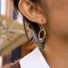 Yori Stainless Steel Multi-ring Pendant Charm Earrings For All Occasions Waterproof Versatile Minimalist Basic Jewelry