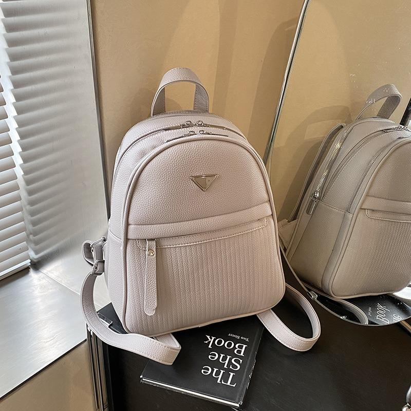 Premium Sense Simple Backpack Bag Women's New Niche Versatile Student Bag Commuter Casual Backpack