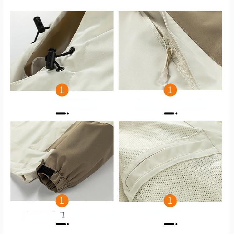 Veste imperméable pour hommes, vêtements de mode pour hommes, nouvelle veste ample à la mode, veste de bloc de couleur, veste d'assaut, vêtements de sport pour hommes
