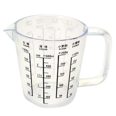 Suncraft Measuring Cup 500cc, Made In Japan, Methacrylic Resin, Patissiere PP-515, Clear, Outer Diameter 105 X Height 116mm