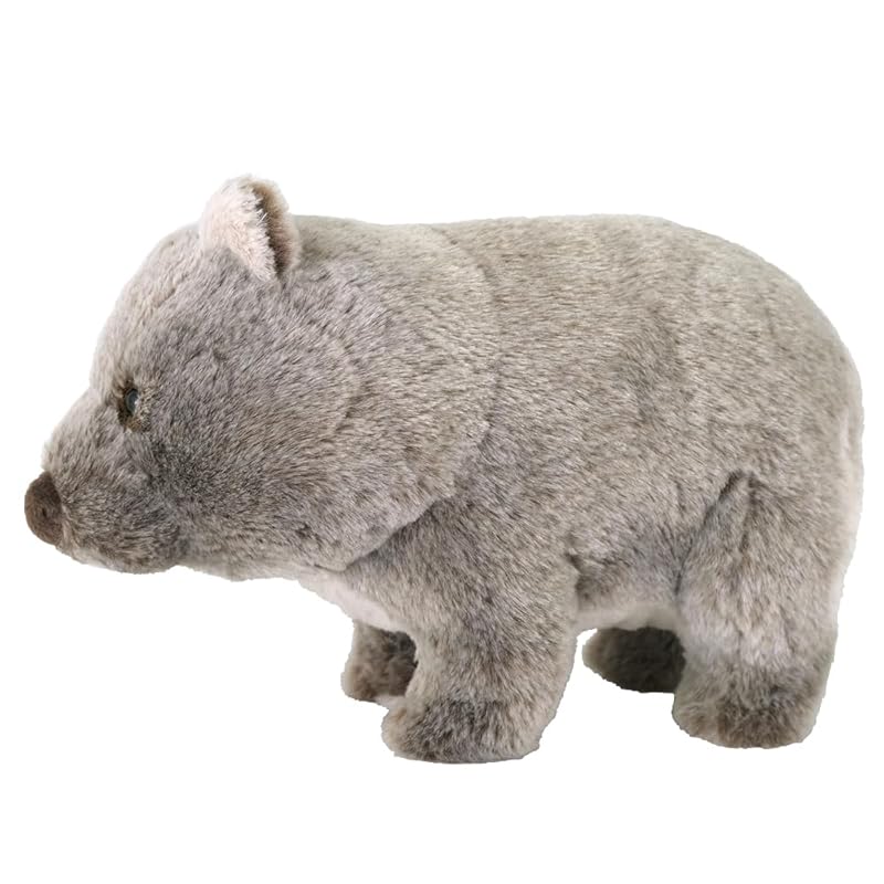 SunLemon Fluffies Medium Wombat Stuffed Animal, 15 x 27 x 17cm, Cute, Rare Animal Series, P-1093