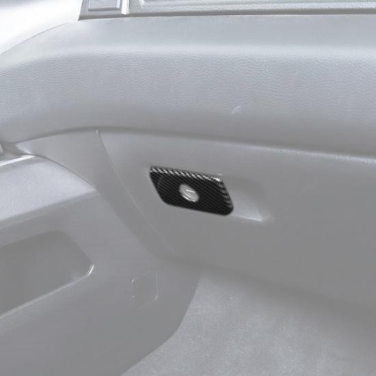 For Dodge Ram 1500 -2025 Carbon Fiber Co-Pilot Storage Box Handle Trim Cover