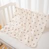 Newborn Pure Cotton Double-Layer Crinkle Swaddle Blanket - Lightweight Sunshade for Babies
