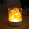 Decorative Fixture Natural Crystal Salt Lamp USB Powered 7 Color Lights Table Lava Lamp Eye Protection Night Light Home Decor