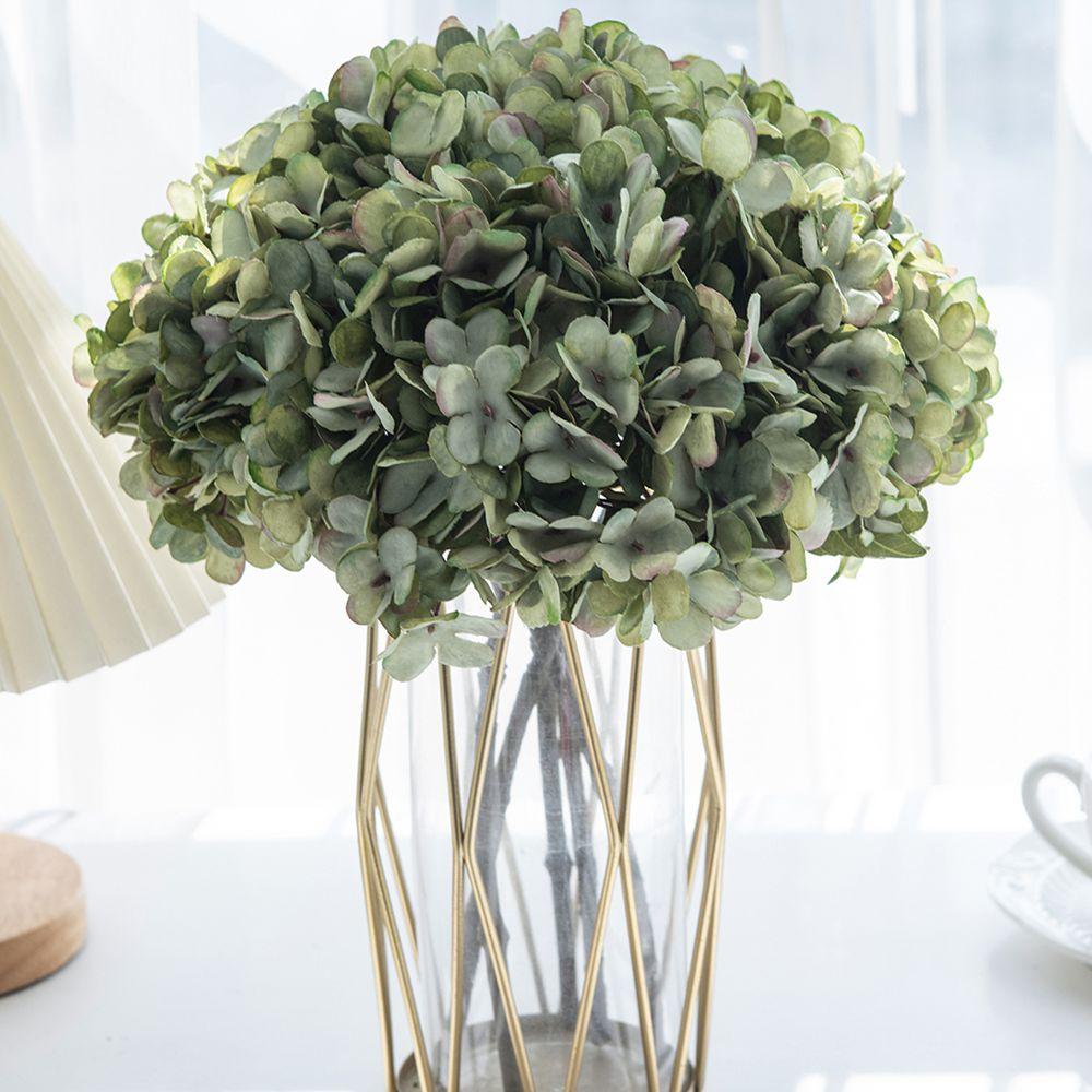 Artificial Hydrangea Silk Flowers Home Vases Table Accessories Wedding Wall Diy Gift Box Bridal Bouquet Holiday Party Decoration