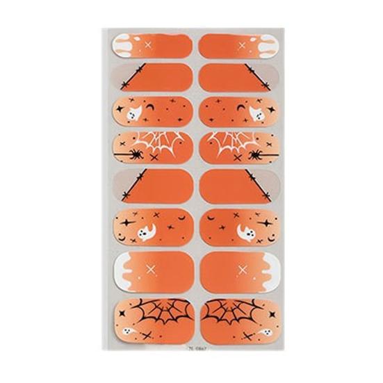 Festival Nail Wraps Halloween Glow-in-the-Dark Stickers, Gothic Spider Web Ghost Manicure Party Accessories Decoration Decals, Art for Women
