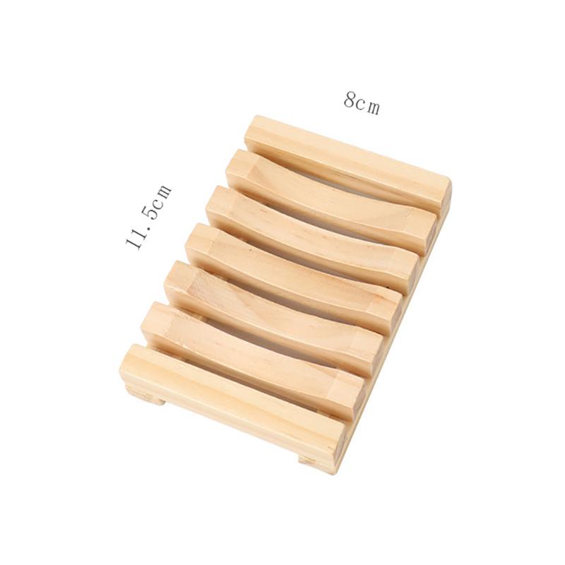 Natural Environmen Wood Storage Soap Rack Plate Box Soap Dish Tray Holder Shower